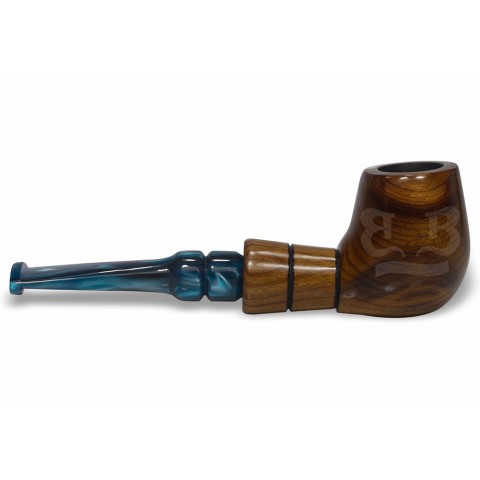 Cachimbo New Rose Reto Encerado (Aceita Filtro 9mm) Piteira Acrílico